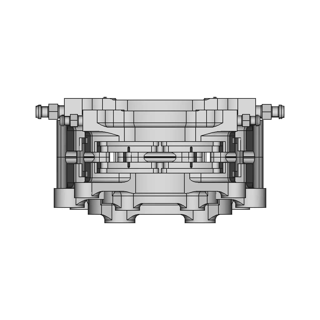 CAD Model of Front Brake Caliper for Engineering Projects_270_0_degree_snapshot