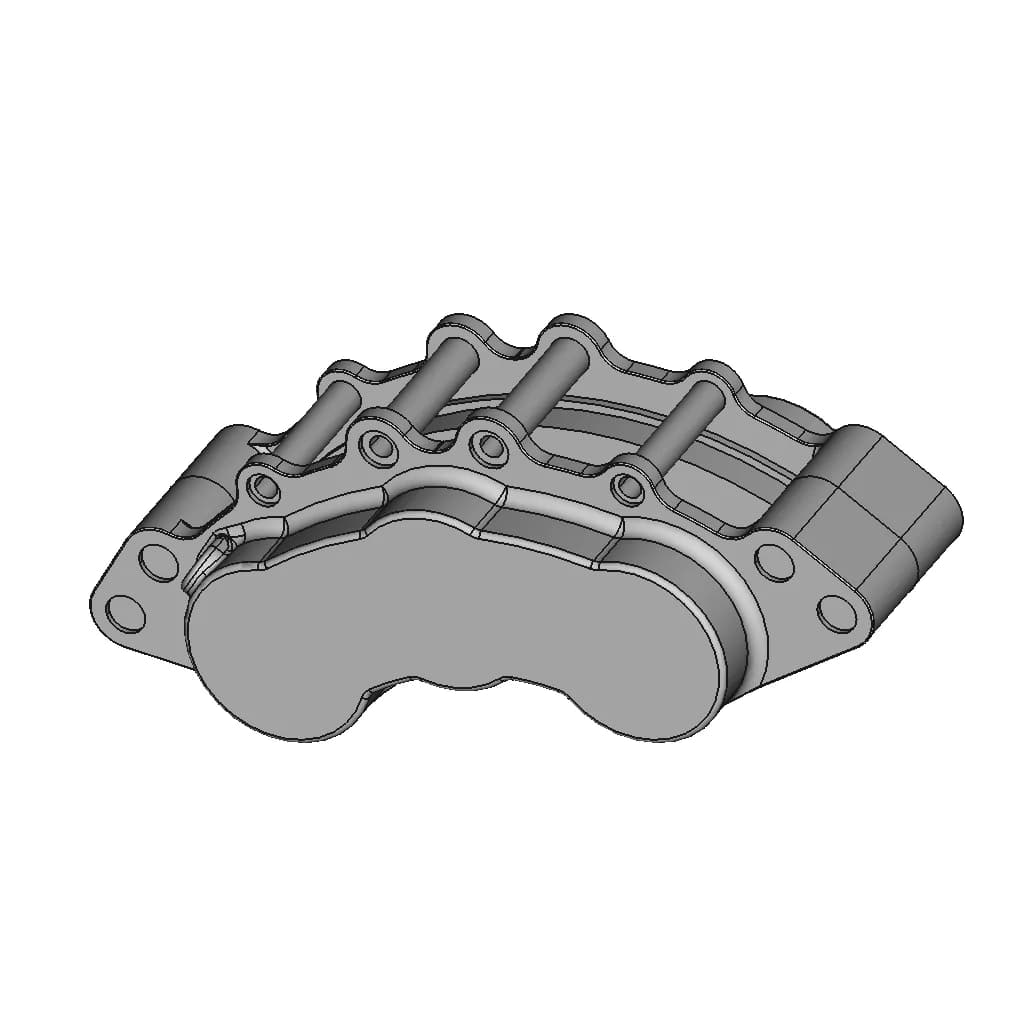 CAD Model of Disc Brake Caliper for Engineering Projects_60_30_degree_snapshot