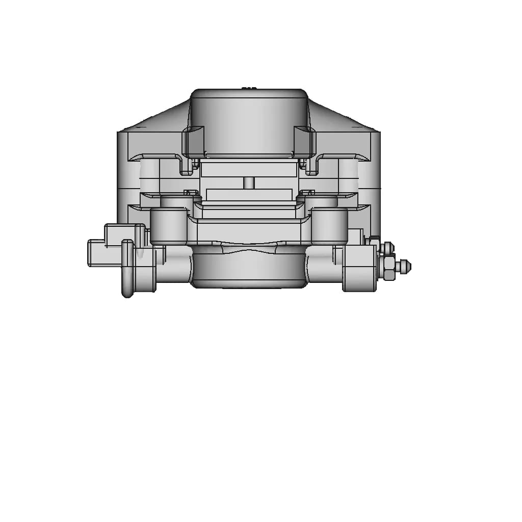 CAD Model of Vespa Brake Caliper for Engineering Projects_270_0_degree_snapshot