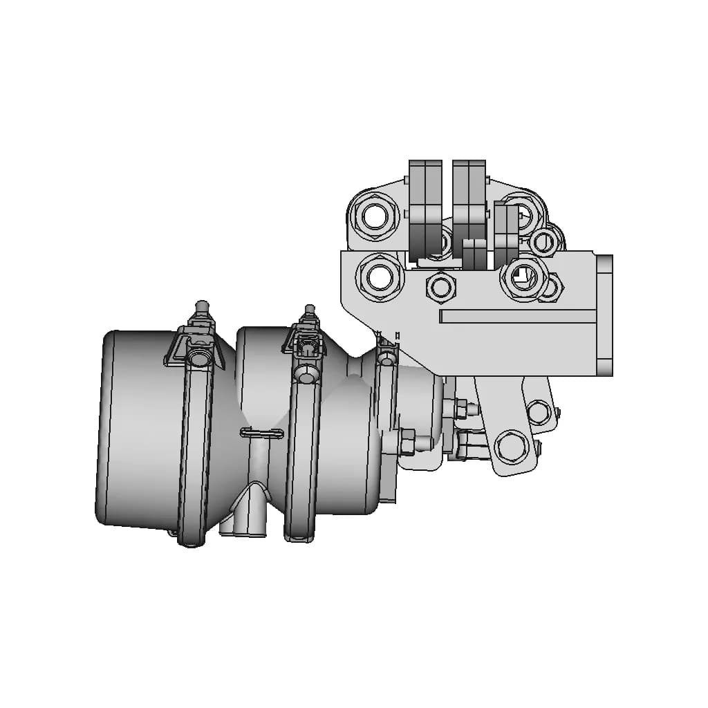 CAD Model of Brake Caliper Chamber for Engineering Projects_0_90_degree_snapshot