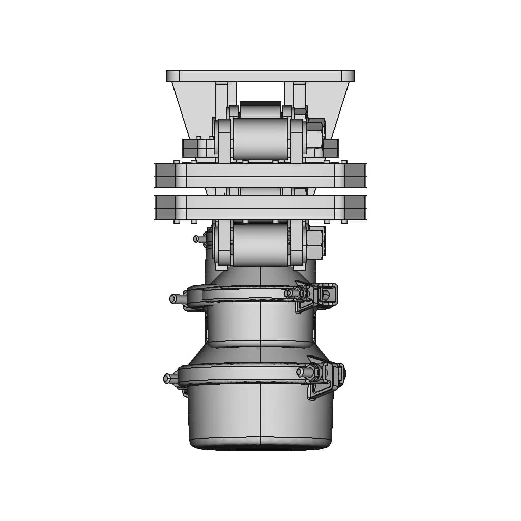 CAD Model of Brake Caliper Chamber for Engineering Projects_270_0_degree_snapshot