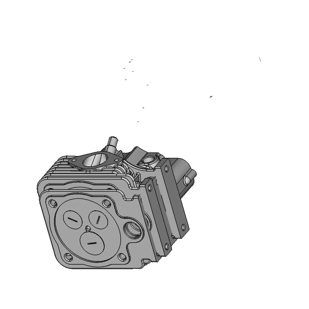 CAD Model of Single-Cylinder Head for Engineering Projects_60_30_degree_snapshot