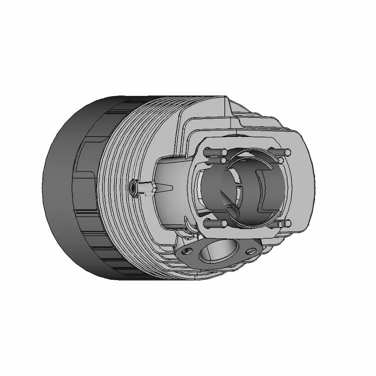 CAD Model of Cylinder Head for Engineering Projects