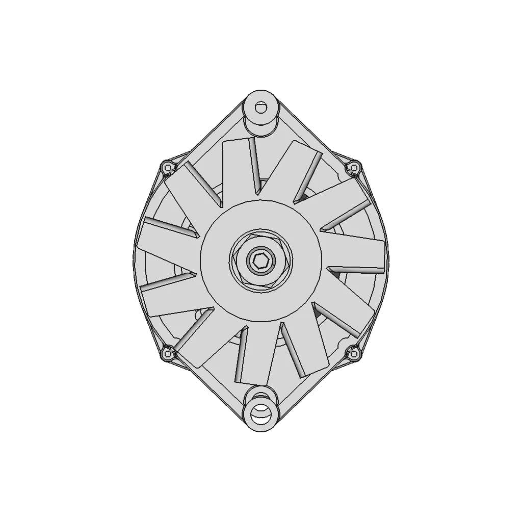 CAD Model of Alternator for Engineering Projects_0_0_degree_snapshot