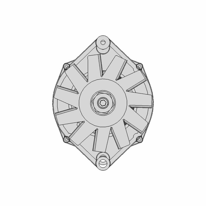 CAD Model of Alternator for Engineering Projects