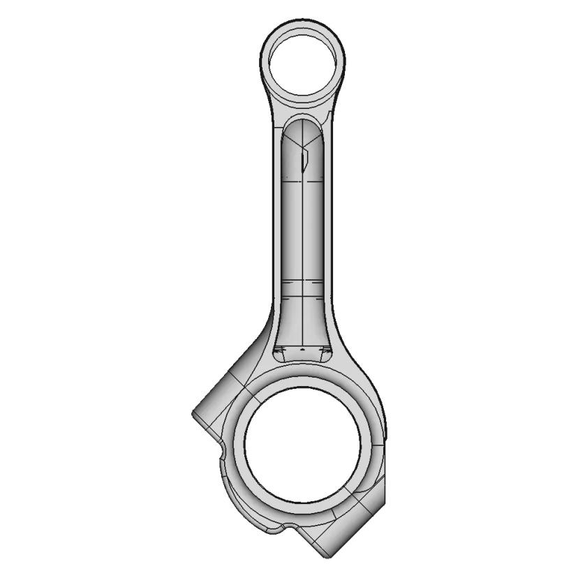 CAD Model of Connecting Rod for Engineering Projects