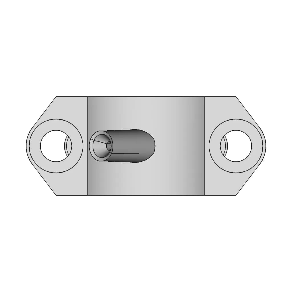 CAD Model of Connecting Rod Cover for Engineering Projects_0_90_degree_snapshot