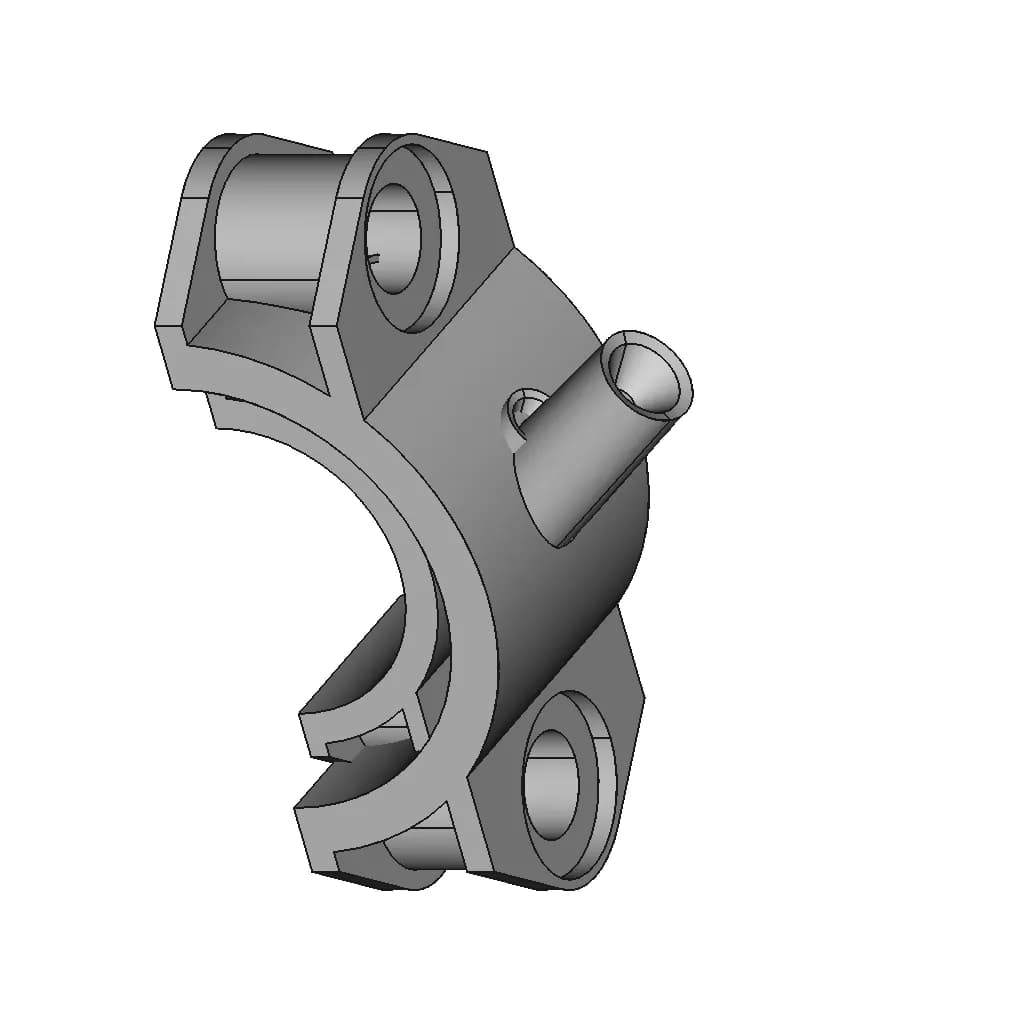 CAD Model of Connecting Rod Cover for Engineering Projects_60_30_degree_snapshot