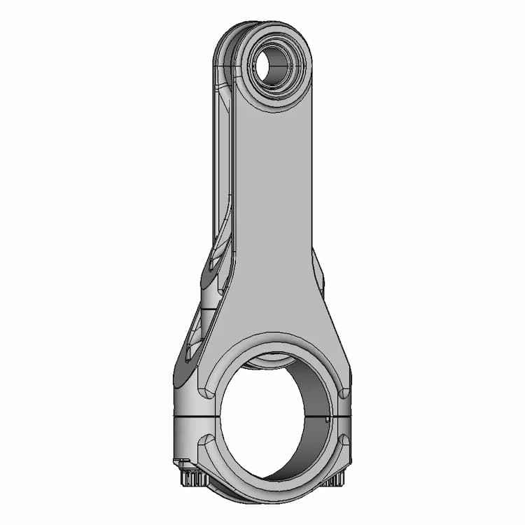 CAD Model of Connecting Rod Ducati 996 for Engineering Projects