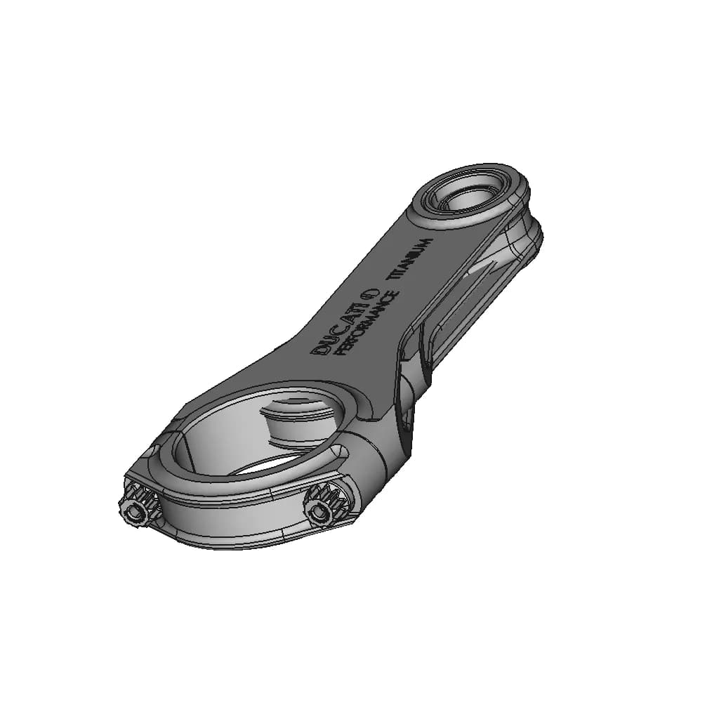 CAD Model of Connecting Rod Ducati 996 for Engineering Projects_60_30_degree_snapshot