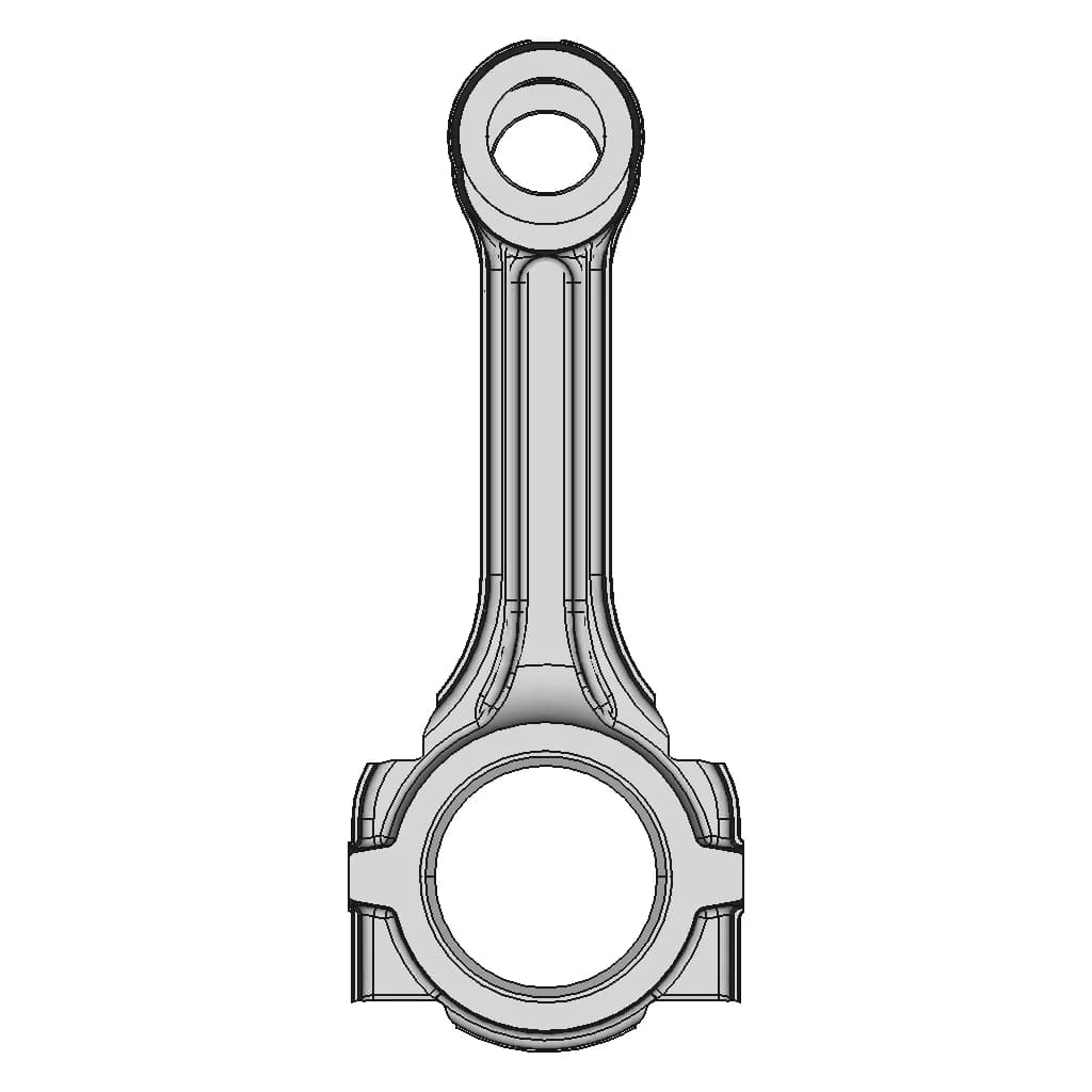 CAD Model of Connecting Rod for Engineering Projects_0_0_degree_snapshot