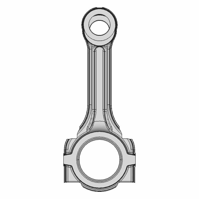 CAD Model of Connecting Rod for Engineering Projects
