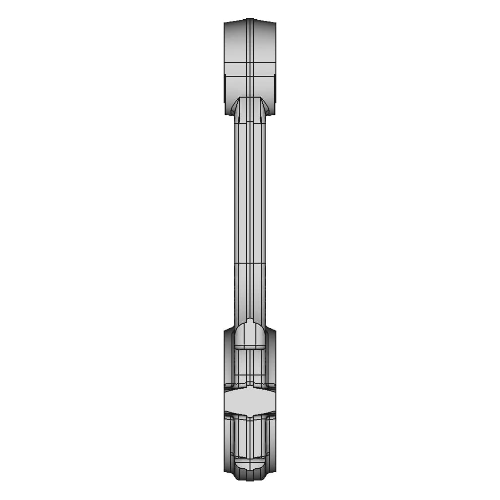CAD Model of Connecting Rod for Engineering Projects_0_90_degree_snapshot