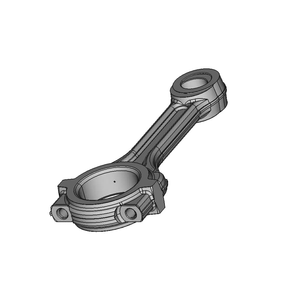 CAD Model of Connecting Rod for Engineering Projects_60_30_degree_snapshot