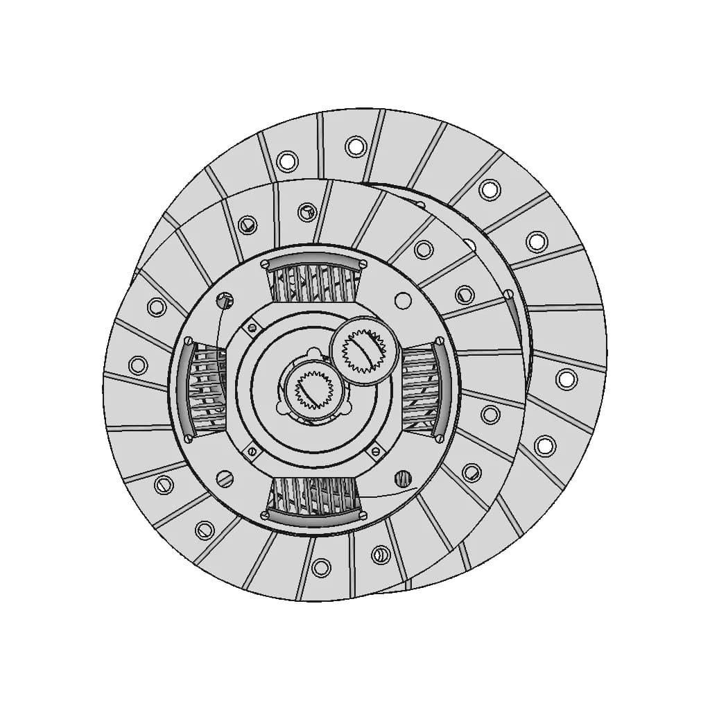 CAD Model of Clutch Assembly for Engineering Projects_0_270_degree_snapshot