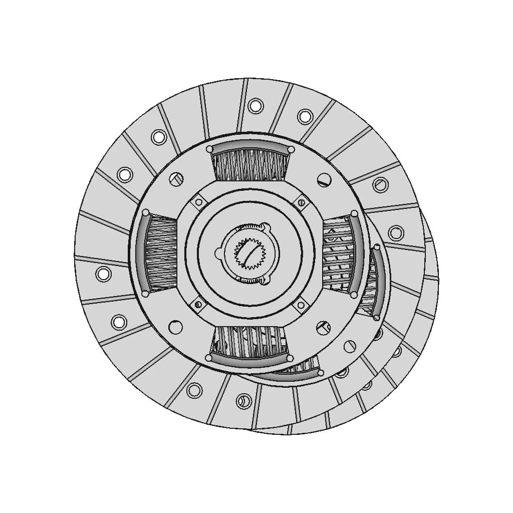 CAD Model of Clutch Assembly for Engineering Projects_0_90_degree_snapshot