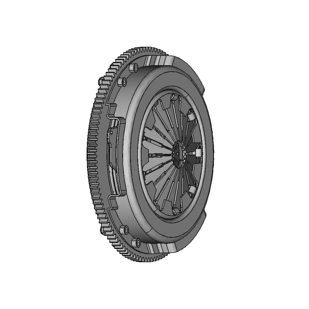 CAD Model of Car Clutch Assembly for Engineering Projects_60_30_degree_snapshot