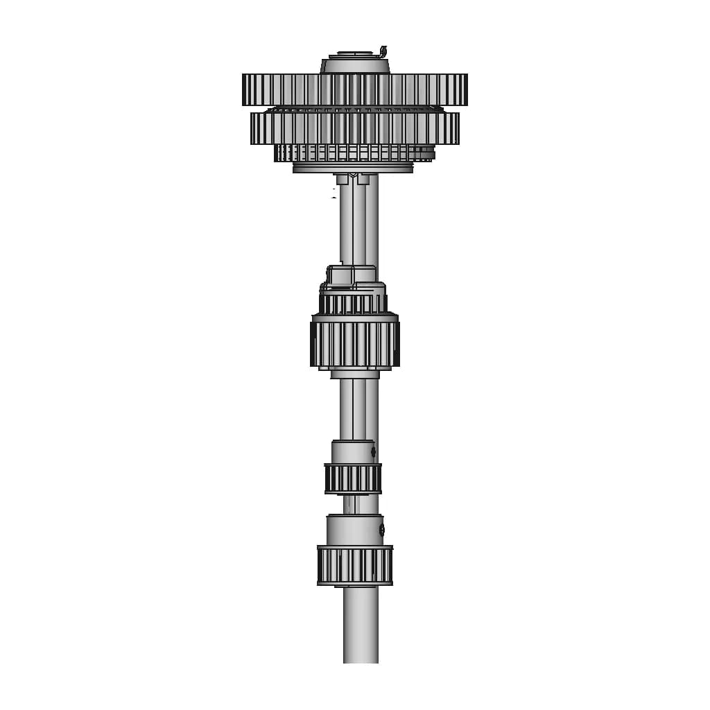 CAD Model of 2 Speed Clutch Assembly. for Engineering Projects_0_90_degree_snapshot