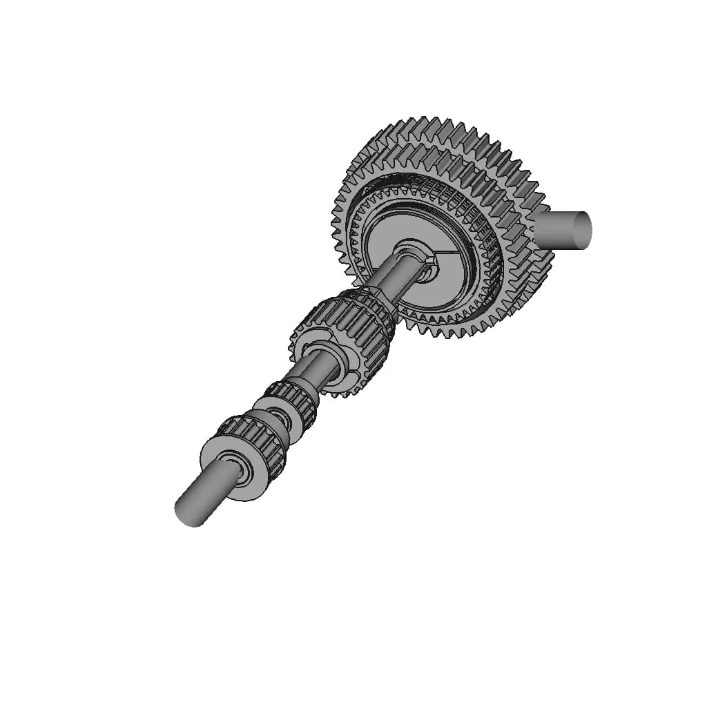 CAD Model of 2 Speed Clutch Assembly. for Engineering Projects_60_30_degree_snapshot