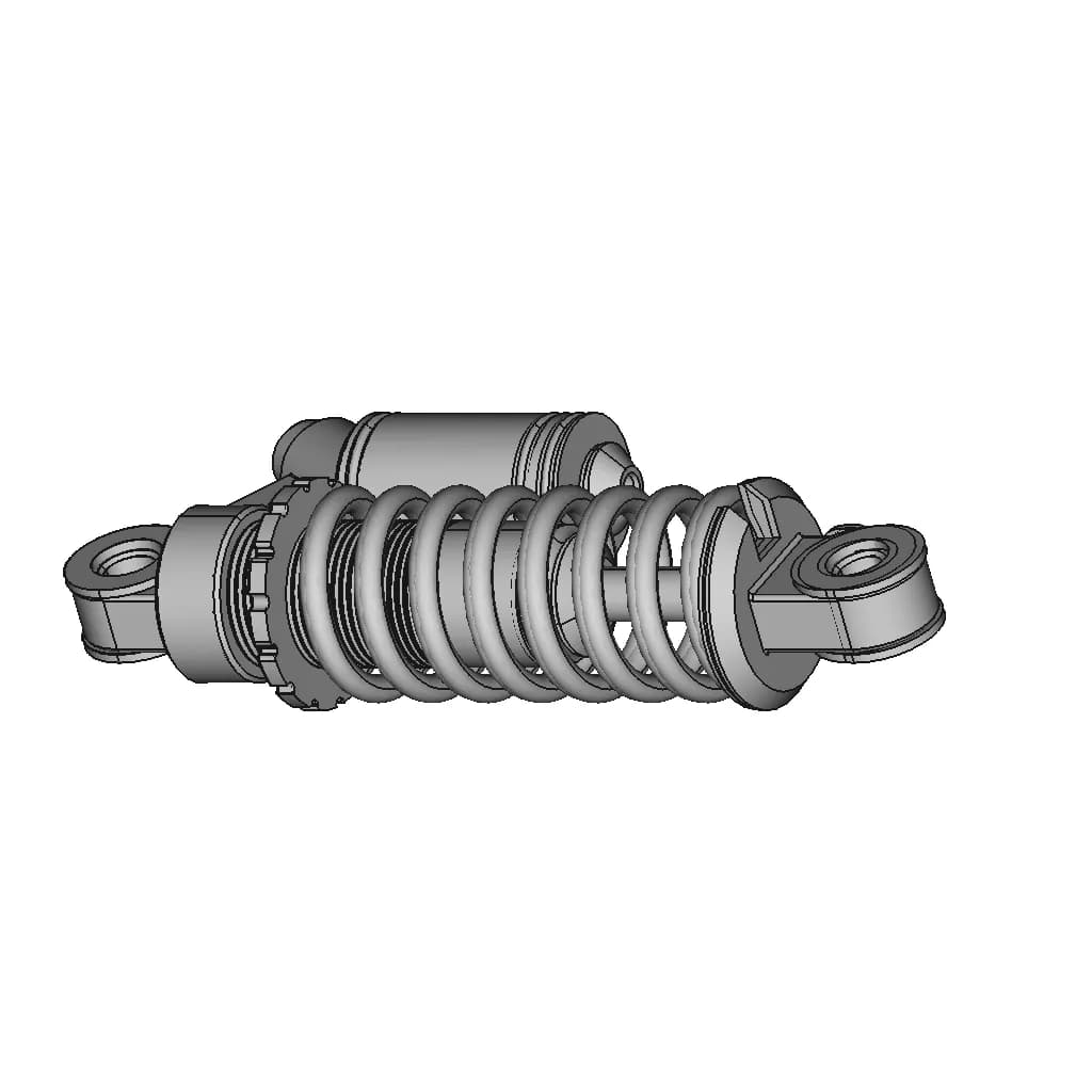 CAD Model of Shock Absorber for Engineering Projects_60_30_degree_snapshot