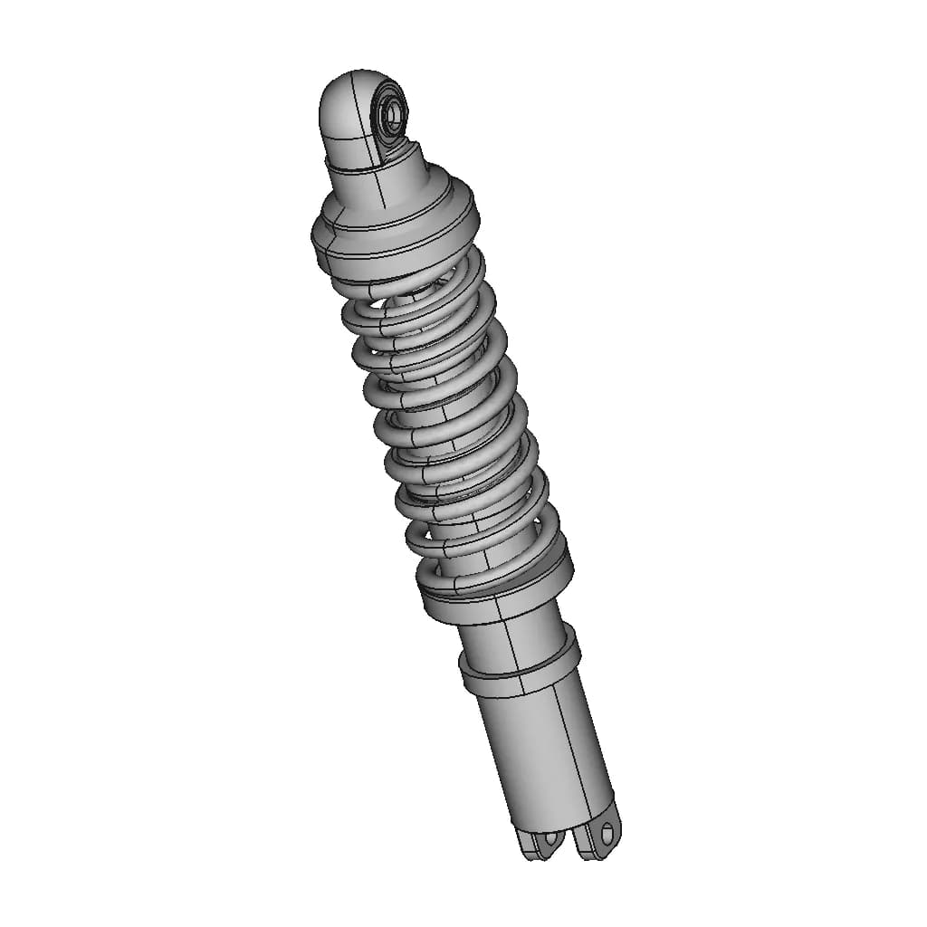 CAD Model of Shock Absorber for Engineering Projects_60_30_degree_snapshot
