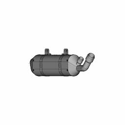 CAD Model of Muffler for Engineering Projects