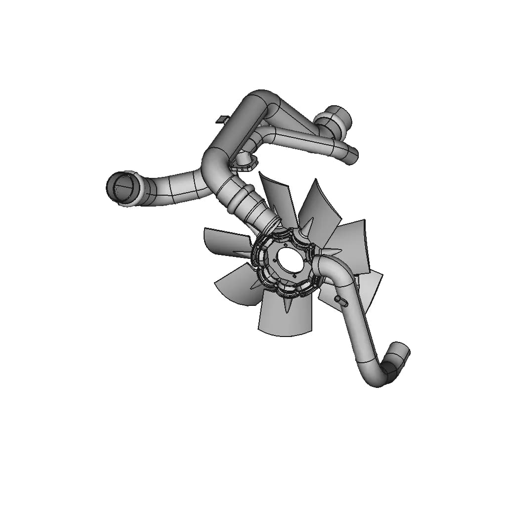 CAD Model of Radiator for Engineering Projects_60_30_degree_snapshot