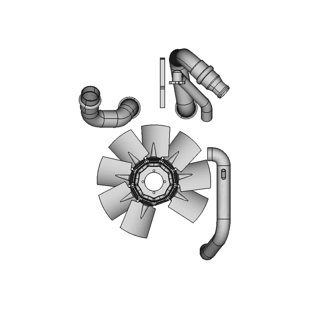 CAD Model of Radiator for Engineering Projects_90_0_degree_snapshot