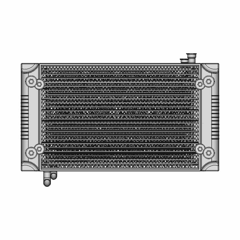 CAD Model of Radiator for Engineering Projects