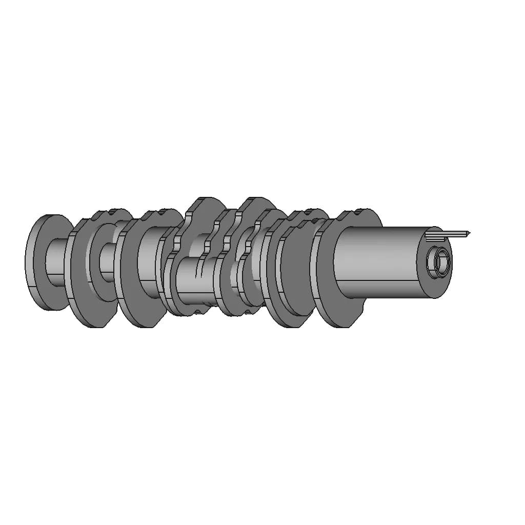 CAD Model of Crank Shaft for Engineering Projects_60_30_degree_snapshot