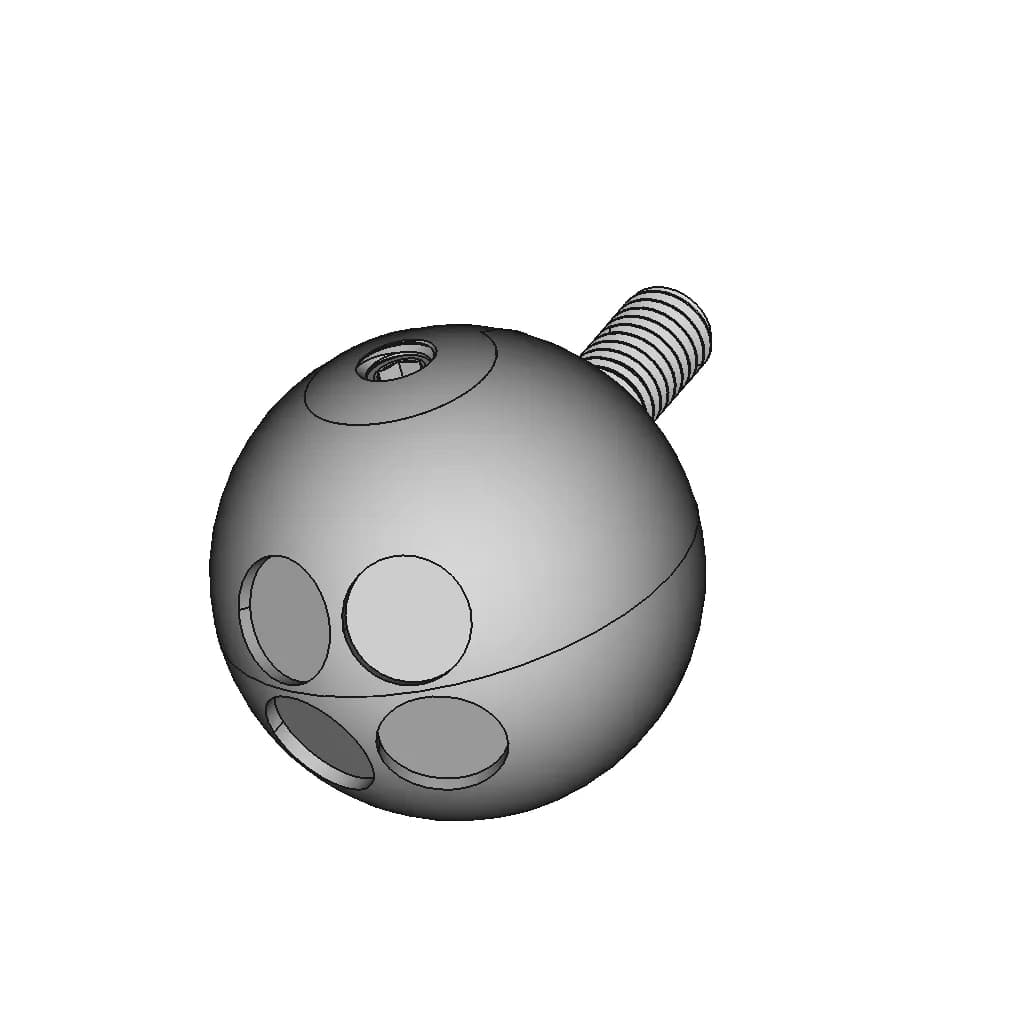 CAD Model of Ball Joint for Engineering Projects_60_30_degree_snapshot
