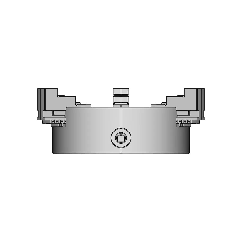 CAD Model of 3 Jaws Lathe Chuck for Engineering Projects_0_0_degree_snapshot
