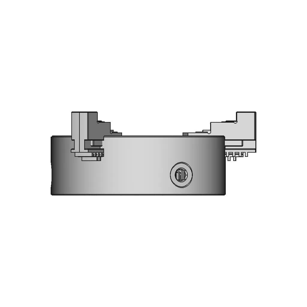 CAD Model of 3 Jaws Lathe Chuck for Engineering Projects_0_90_degree_snapshot