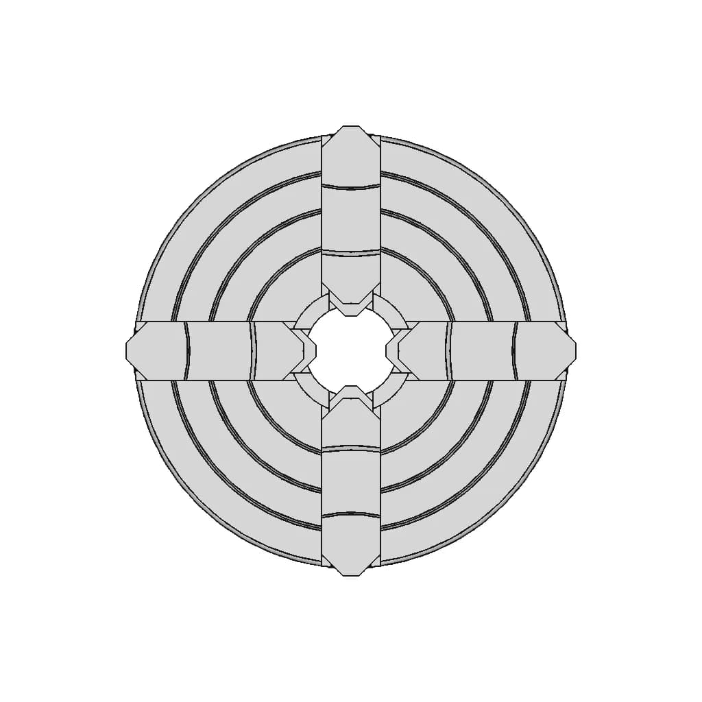 CAD Model of Lathe Chuck for Engineering Projects_270_0_degree_snapshot