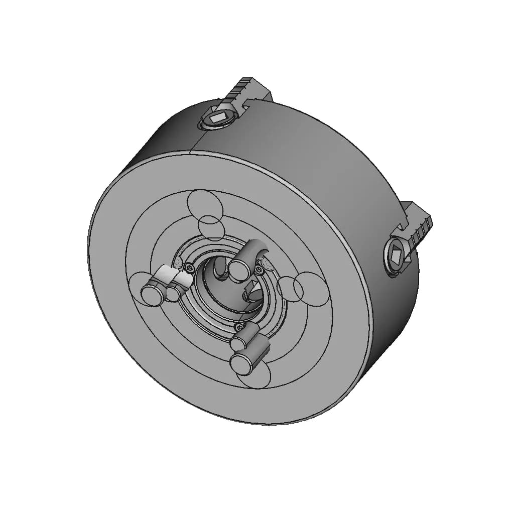 CAD Model of Lathe Chuck for Engineering Projects_60_30_degree_snapshot