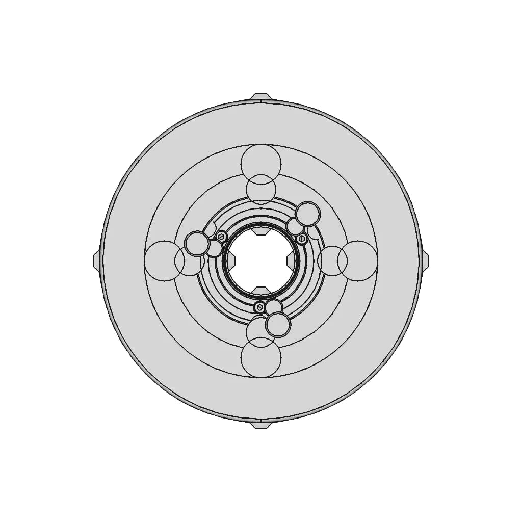 CAD Model of Lathe Chuck for Engineering Projects_90_0_degree_snapshot