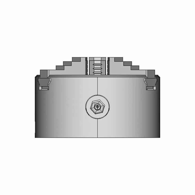 CAD Model of Simple Lathe Chuck for Engineering Projects
