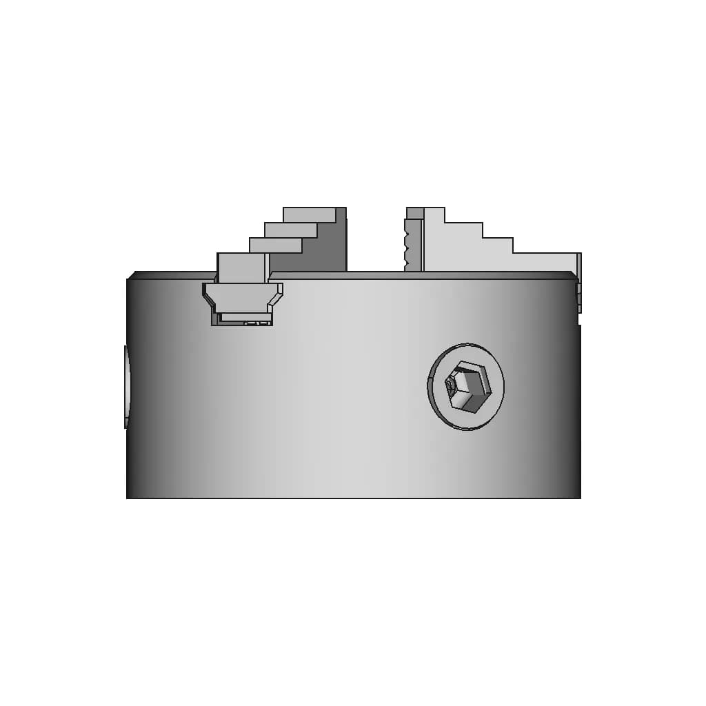 CAD Model of Simple Lathe Chuck for Engineering Projects_0_90_degree_snapshot