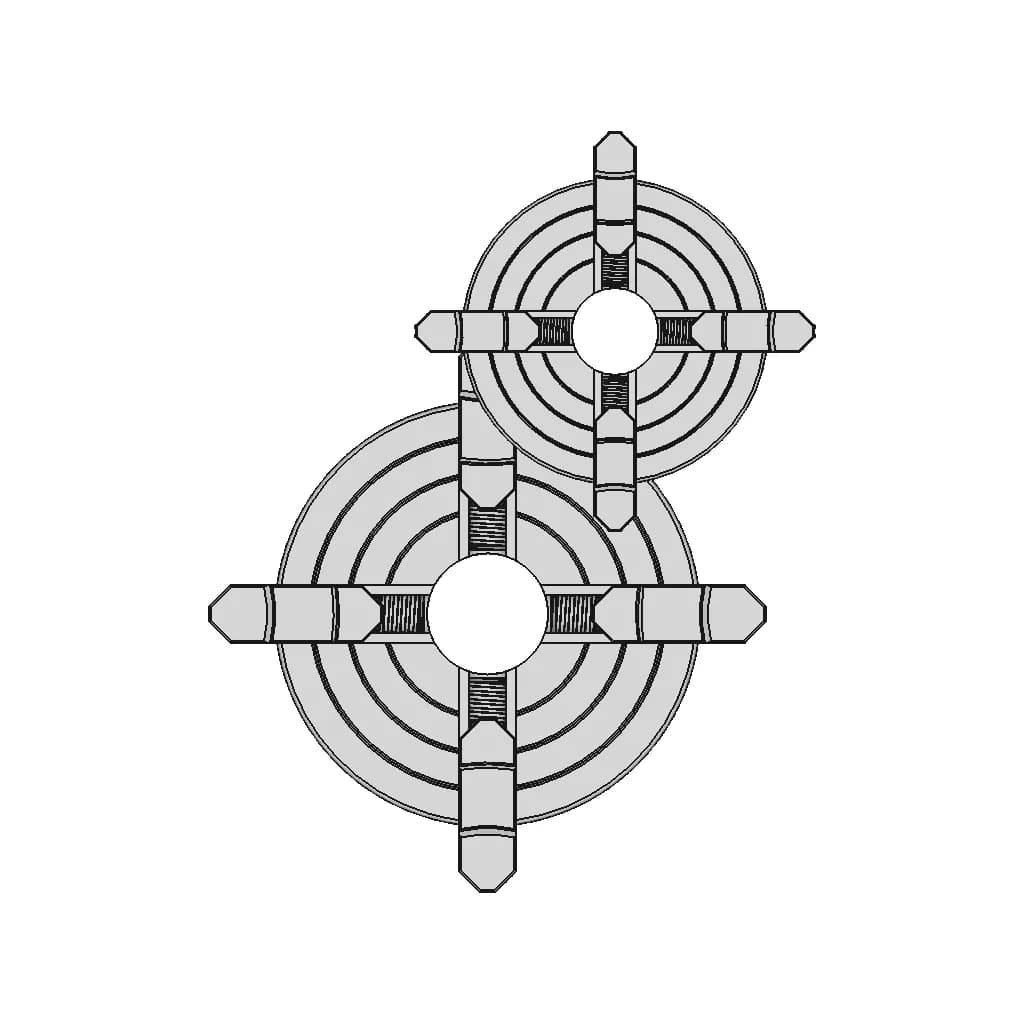CAD Model of Lathe Chuck for Engineering Projects_270_0_degree_snapshot