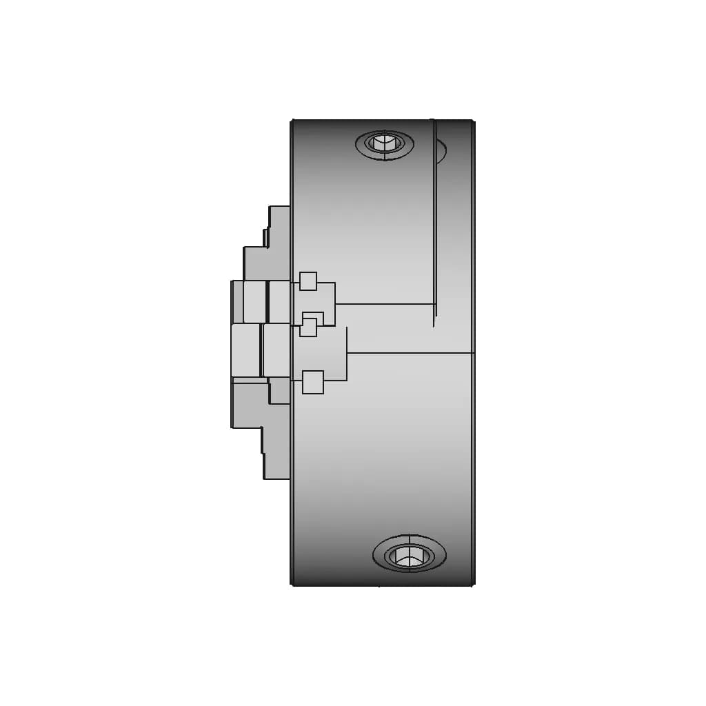 CAD Model of Lathe Chuck for Engineering Projects_90_0_degree_snapshot