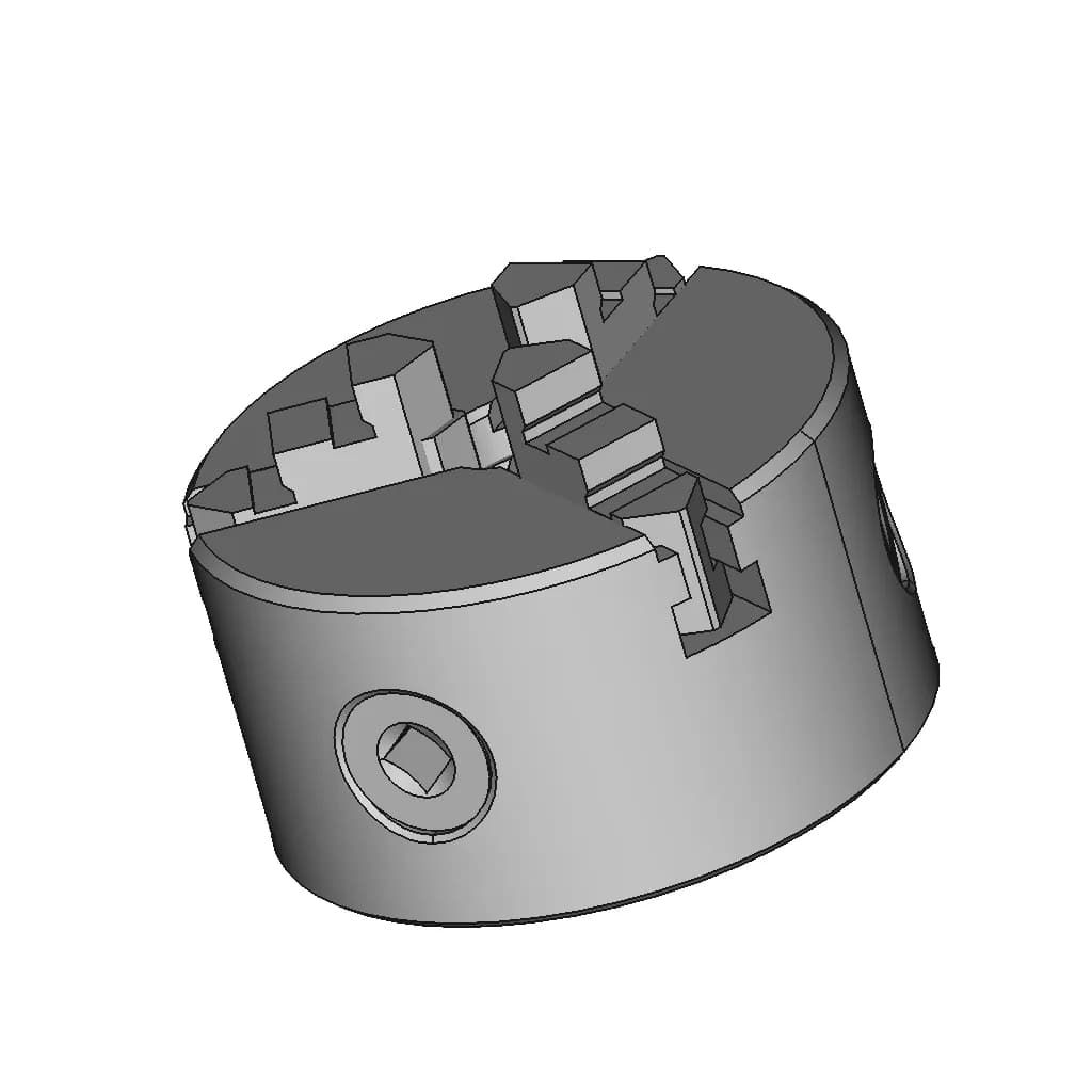 CAD Model of Lathe_Chuck for Engineering Projects_60_30_degree_snapshot