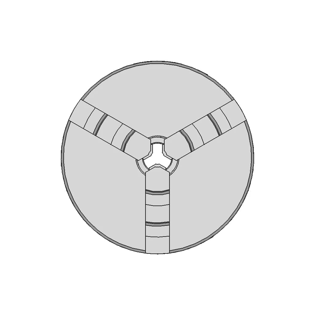 CAD Model of Lathe Chuck 80Mm for Engineering Projects_0_0_degree_snapshot
