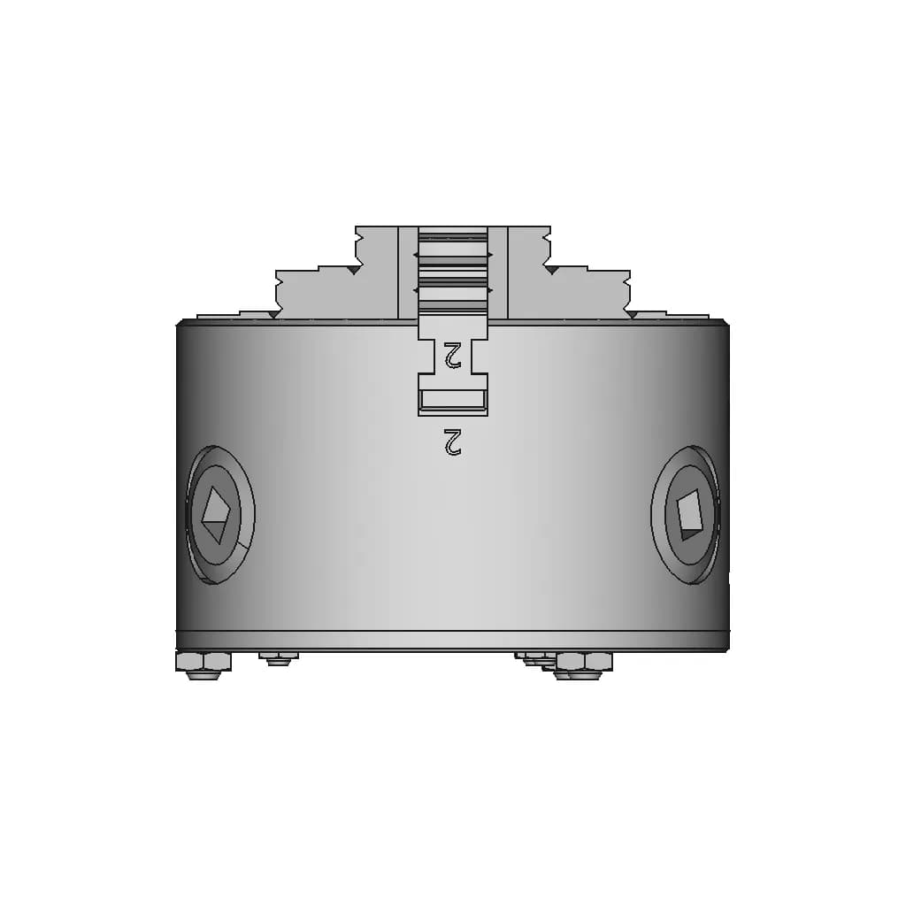 CAD Model of Lathe Chuck 80Mm for Engineering Projects_90_0_degree_snapshot