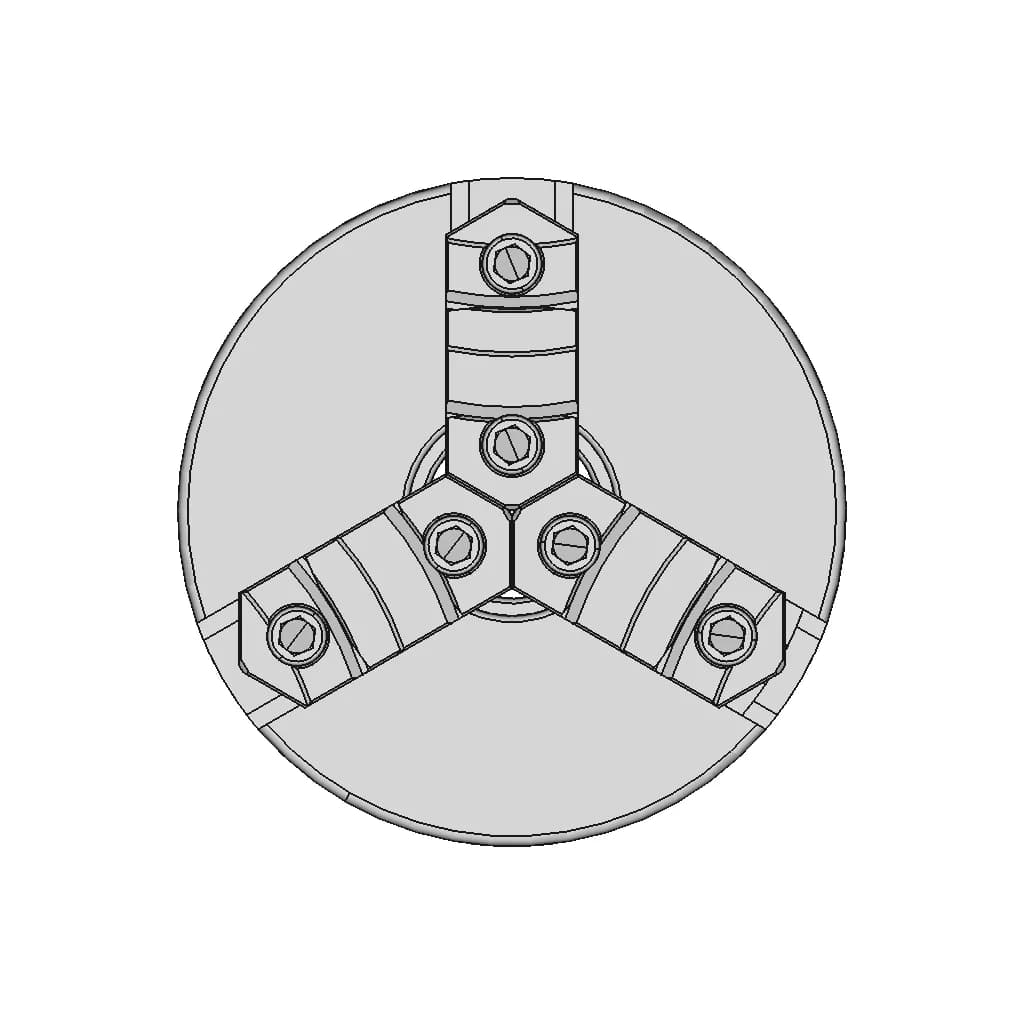 CAD Model of Lathe Chuck for Engineering Projects_0_90_degree_snapshot