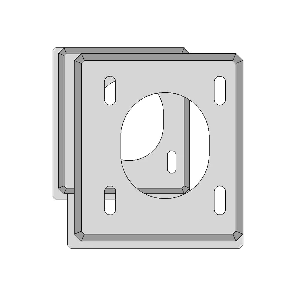 CAD Model of Corexy Motor Mount for Engineering Projects_270_0_degree_snapshot