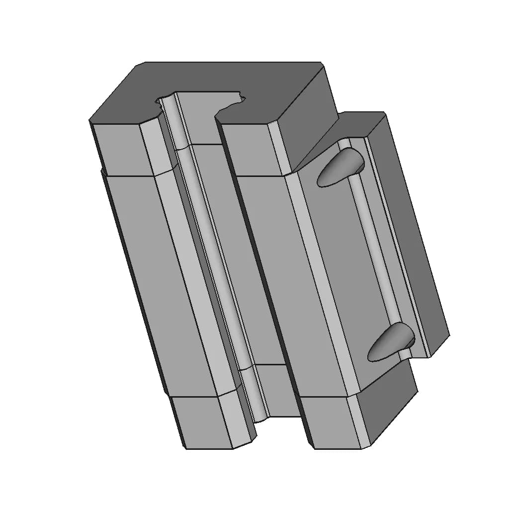 CAD Model of Linear Guide Rail Systems ( Hgw ) for Engineering Projects_60_30_degree_snapshot