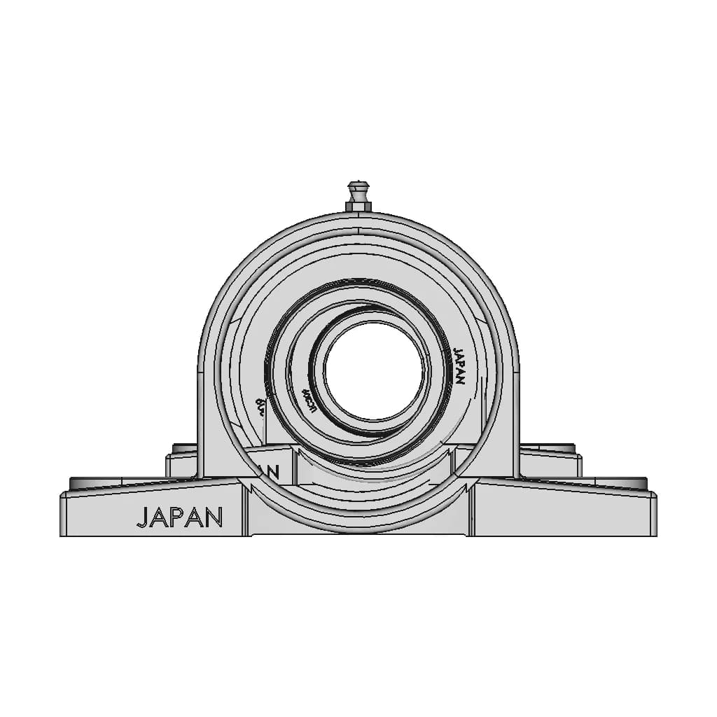CAD Model of P209 Bearing Housing for Engineering Projects_0_0_degree_snapshot