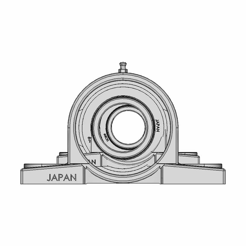CAD Model of P209 Bearing Housing for Engineering Projects