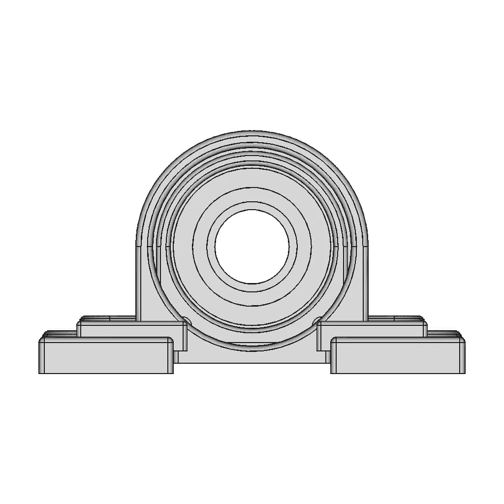 CAD Model of Bearing Housing P207 for Engineering Projects_0_0_degree_snapshot