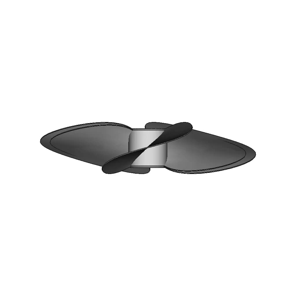 CAD Model of Fan Blade for Engineering Projects_0_90_degree_snapshot